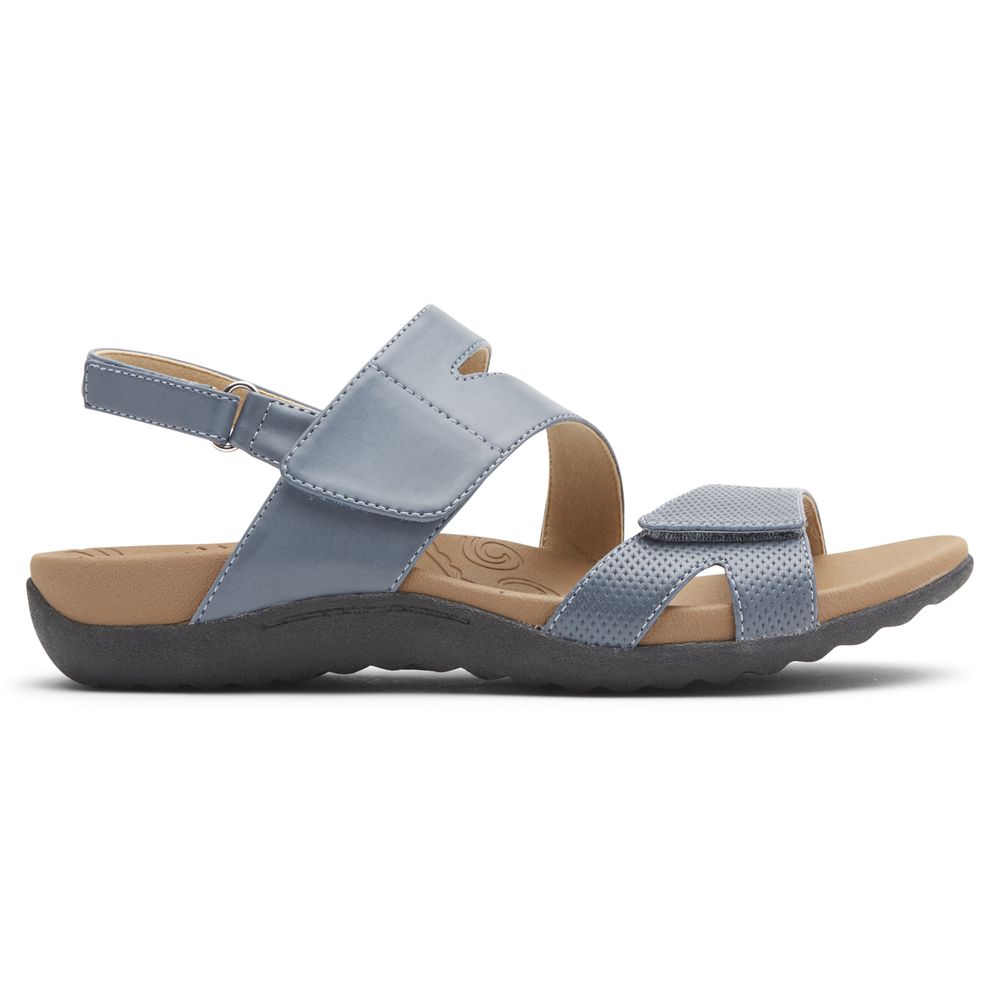 Rockport Ridge Adjustable Asymmetrical - Womens Sandals - Blue - NZ (VUD-503728)